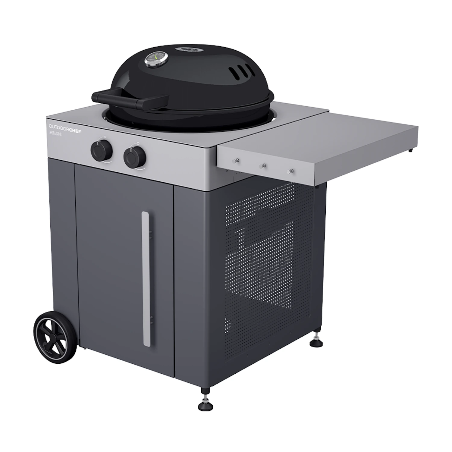 Outdoorchef Gaskugelgrill Arosa 570 G Grey Steel, Schwarz 5 Outdoorchef Gaskugelgrill Arosa 570 G Grey Steel, Schwarz – Bild 3