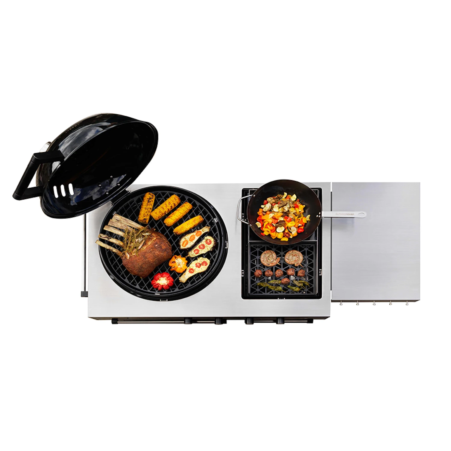 Outdoorchef Gaskugelgrill Lugano 570 G EVO, Schwarz 4 Outdoorchef Gaskugelgrill Lugano 570 G EVO, Schwarz – Bild 2