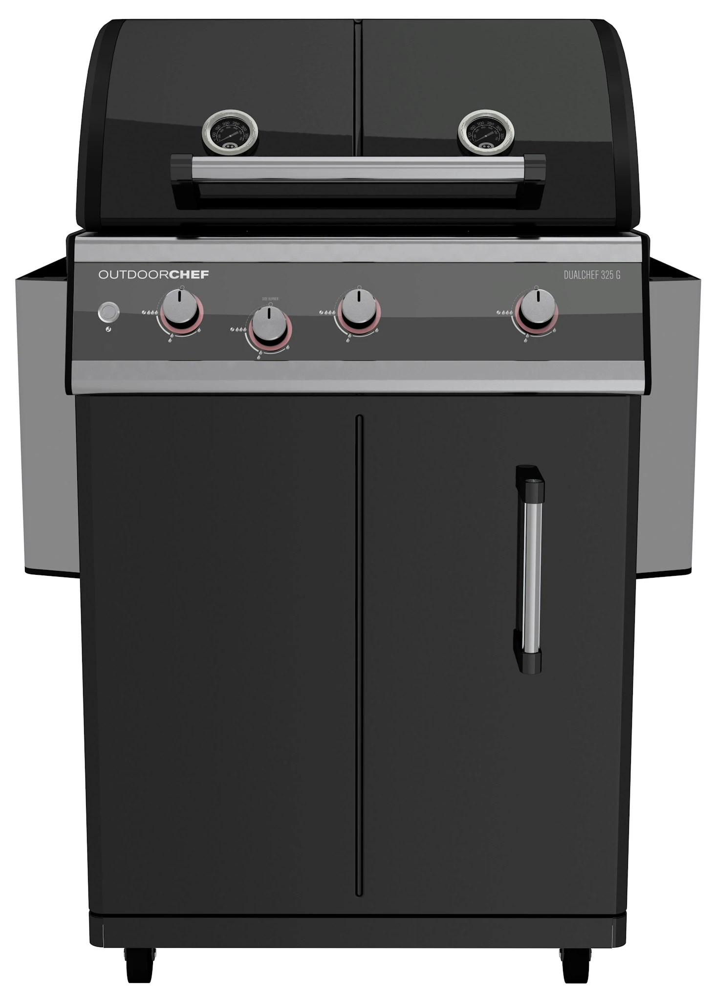 Outdoorchef Gasgrillstation Dualchef 325 G, Schwarz 4 Outdoorchef Gasgrillstation Dualchef 325 G, Schwarz – Bild 2