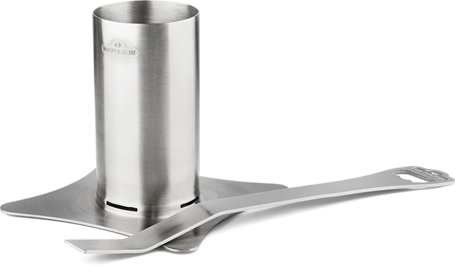 NAPOLEON Edelstahl-Hähnchen-Halterung Mit Abnehmbarem Griff (56034) 2 NAPOLEON Edelstahl-Hähnchen-Halterung Mit Abnehmbarem Griff (56034)