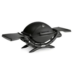 Weber Q 1200 Gas Grill Schwarz Mit Hitzeschild & Bratenrost -Broil King Geschaft Weber Q 1200 Schwarz Black Line