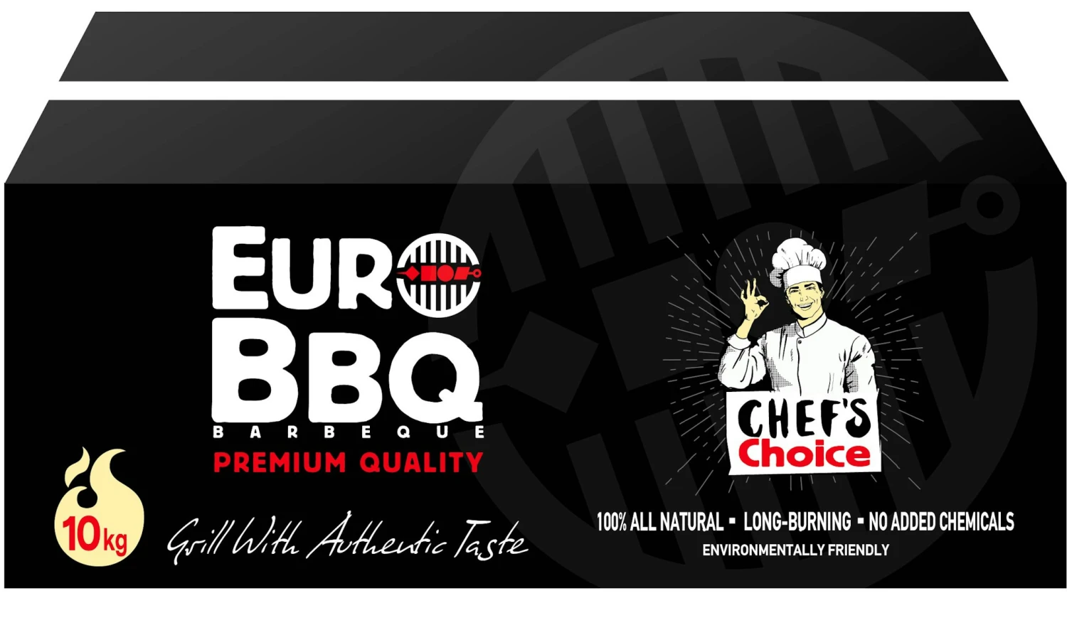 EuroBBQ Holzkohlebriketts Schwarz 10kg 3 EuroBBQ Holzkohlebriketts Schwarz 10kg