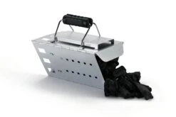 NAPOLEON Dreieckiger Anzündkamin (67801) -Broil King Geschaft napo 67801 foldabletrianglecharcoalstarterchimney onwhite layingdown withcharcoal